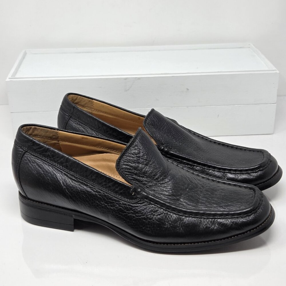 Abeo Bio System Venetian Comfort Shoe Loafers Black Leather Mens 9 - Picture 4 of 8